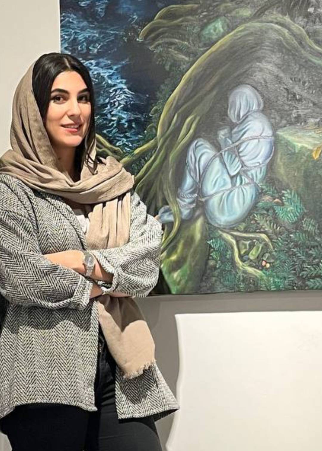 ریحانه آبرویی سیاهمزگی؛ هنرمند فینالیست بخش اتریش پروژه «به رسم انسانیت»